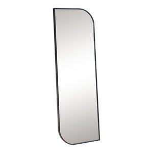 Miroir décoration moderne design mural 120 x 40 cm noir 03_0010189