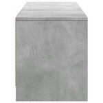 vidaXL Meuble TV Béton Bois d'ingénierie