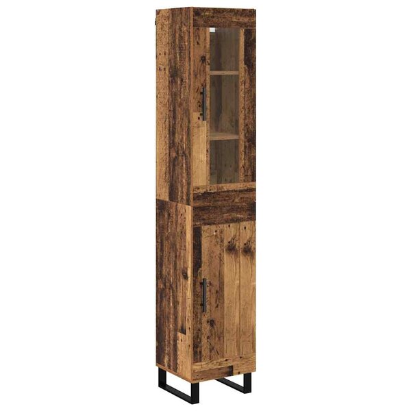 vidaXL Haut Armoire Bois Ancien 69 5 x 34 x 180 cm Bois d'ingénierie