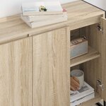 vidaXL Meuble d'appoint Sonoma 96 5 x 30 x 75 cm Bois d'ingénierie