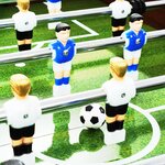 Vidaxl table de football acier 60 kg 140 x 74 5 x 87 5 cm marron