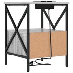 vidaXL Cabinet de chevet 2 Pièces Sonoma gris 41.5 x 40.5 x 55 cm