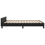 vidaXL Cadre de lit sans matelas noir 140x200 cm similicuir