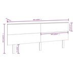 vidaXL Tête de lit 204x6x82 5 cm Bois massif de pin