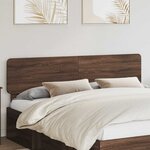 vidaXL Tête de lit Chêne brun 200 cm Bois d'ingénierie