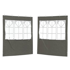 vidaXL Mur de tente de fête 2 pièces 200 x 195 cm Anthracite