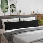 vidaXL Coussins de canapé 2 Pièces Noir 200 x 40 cm