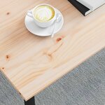 vidaXL Table basse Naturel 100 x 50 x 45 cm Bois de pin massif
