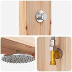 vidaXL Douche d'extérieur 226 cm Naturel