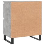vidaXL Buffet Gris béton 60x35x70 cm Bois d'ingénierie
