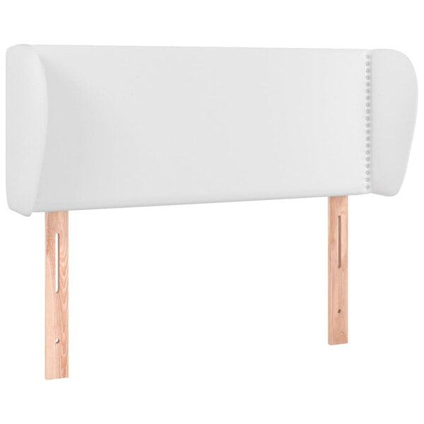 vidaXL Tête de lit avec oreilles Blanc 83x23x78/88 cm Similicuir