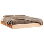 vidaXL Cadre de lit sans matelas 150x200 cm bois massif