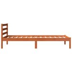 vidaXL Cadre de lit sans matelas cire marron 90x190 cm bois pin massif