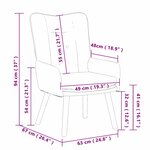 vidaXL Fauteuil relaxant Rouge bordeaux 63 x 67 x 94 cm tissu
