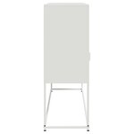 vidaXL Buffet blanc 100 5x39x107 cm acier