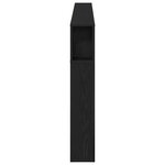 Cabinet de Tête vidaXL Noir Chêne 220x18 5x104 5 cm