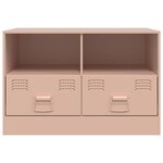 vidaXL Meuble TV rose 67x39x44 cm acier