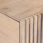 vidaXL Table basse blanc 80x51x40 cm bois de manguier massif