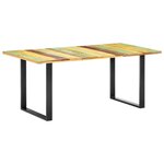 vidaXL Table à manger 180x90x76 cm Bois de récupération massif