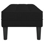 Banc vidaXL Noir 113x57x39 cm en tissu