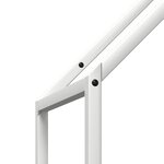 vidaXL Portant de bois chauffage blanc 40x25x120 cm