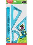 Kit de géometrie Twist'n Flex  4 pièces  couleurs MAPED