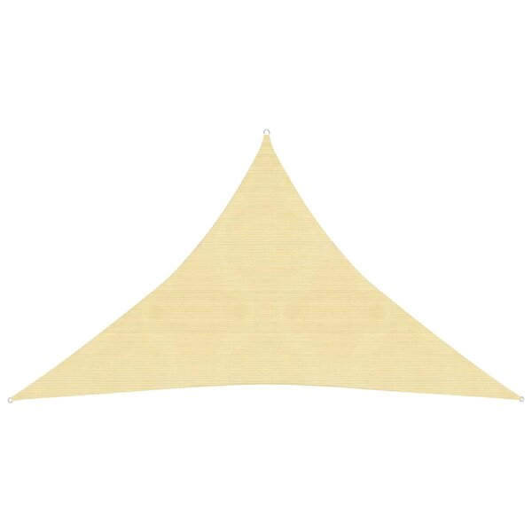 vidaXL Voile d'ombrage 160 g/m² Beige 3x3x4 2 m PEHD