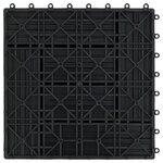 vidaXL Carreaux de terrasse 22 Pièces 30 x 30 cm 2 m² WPC Noir