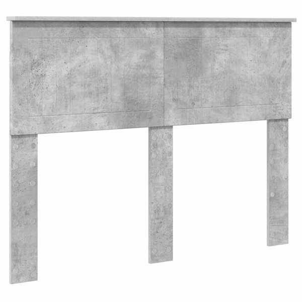 vidaXL Tête de lit Gris béton 135 cm Bois d'ingénierie