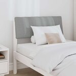 vidaXL Tête de lit capitonnée Gris clair 80 cm Pin massif