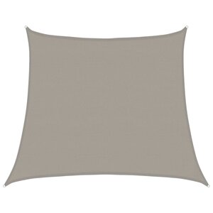 vidaXL Voile d'ombrage 160 g/m² trapèze gris clair 4/5x4 m PEHD