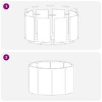 vidaXL Jardinière Argent 60 x 60 x 35 cm Acier galvanisé