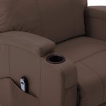 vidaXL Fauteuil Marron Similicuir