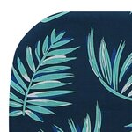 vidaXL Chaises longues pliables lot de 2 Acier tissu Motif de feuilles