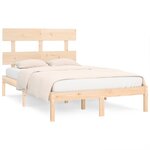 vidaXL Cadre de lit sans matelas 140x200 cm bois massif