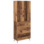 vidaXL Haut Armoire Bois Ancien 69 5 x 34 x 180 cm Bois d'ingénierie