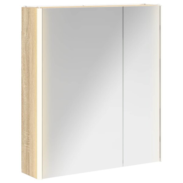 vidaXL Armoire Miroir de Salle de Bain Chêne Sonoma