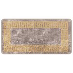 vidaXL Coureur de Tapis MARSA Gris 50 x 100 cm Polyester et PVC