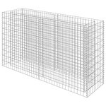 vidaXL Lit surélevé à gabion Acier galvanisé 180x50x100 cm