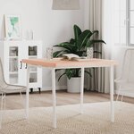 vidaXL Dessus de table 80x80x4 cm carré bois massif de hêtre
