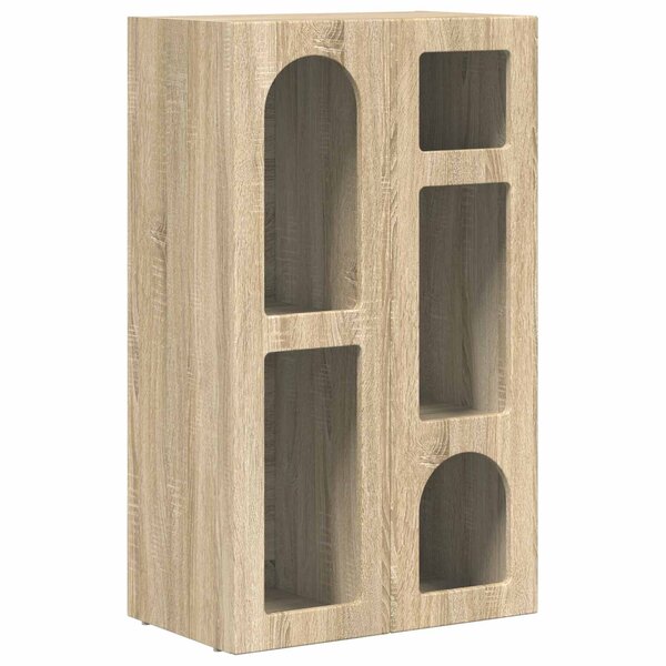vidaXL Buffet Chêne Sonoma 59 x 35 x 100 5 cm Bois d'ingénierie