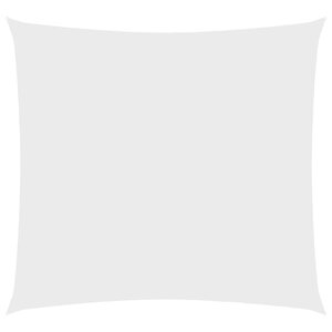 vidaXL Voile de parasol Tissu Oxford carré 5x5 m Blanc