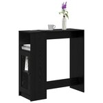 vidaXL Table de bar Chêne noir 101 x 40 x 103 5 cm Bois d'ingénierie