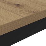 vidaXL Table basse Chêne artisan 80 x 80 x 45 cm Bois d'ingénierie