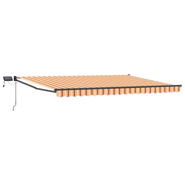 vidaXL Store rétractable manuel avec LEDs Multicolore 4 5 × 3 m