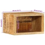 vidaXL Cabinet de chevet Marron 40 x 30 x 25 cm