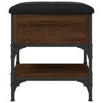 vidaXL Banc à chaussures chêne marron 42x42x45 cm bois d'ingénierie