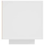 vidaXL Meuble TV avec lumières LED blanc 160x35x40 cm