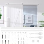 vidaXL Kit de quincaillerie de porte coulissante 183 cm Acier Blanc
