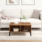 Table basse vidaXL en vieux bois 60x60x30 cm en bois reconstitué